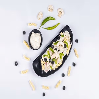 White Sause Pasta Veg